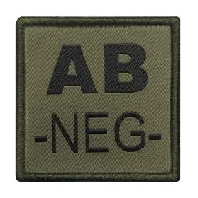 A10 Equipment - Patch Blutgruppe AB- (oliv)