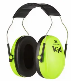 3M Peltor - Kapselgehörschutz für Kinder H510AKG, Neongrün, SNR = 27 dB