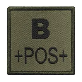 A10 Equipment - Patch Blutgruppe B+ (oliv)