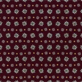 Bandana, bordeaux Edelweiss, Gr. 55 x 55 cm, Baumwolle