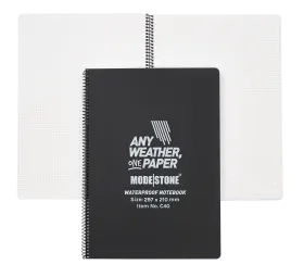 Modestone - Wasserfester Notizblock 210x297mm, 50 Blatt (schwarz)