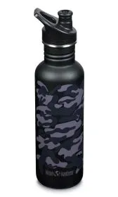 Klean Kanteen - Trinkflasche Classic 800ml Black Camo mit Sport Cap