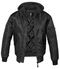 Brandit - MA1 Sweat Hooded Jacket black