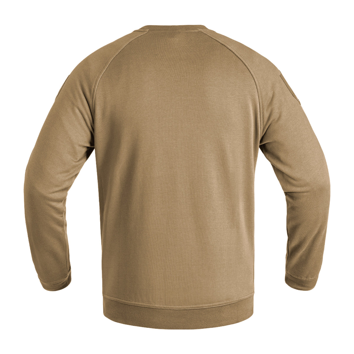pulli, crewneck, long-sleeve, khaki, solid-color