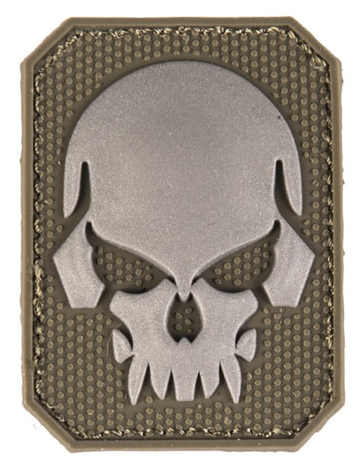 Klettabzeichen 3D skull small - oliv