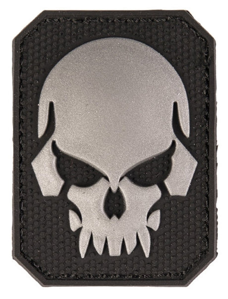 Klettabzeichen 3D skull small - schwarz