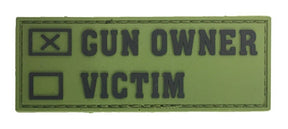 Klettabzeichen Gun Owner - green