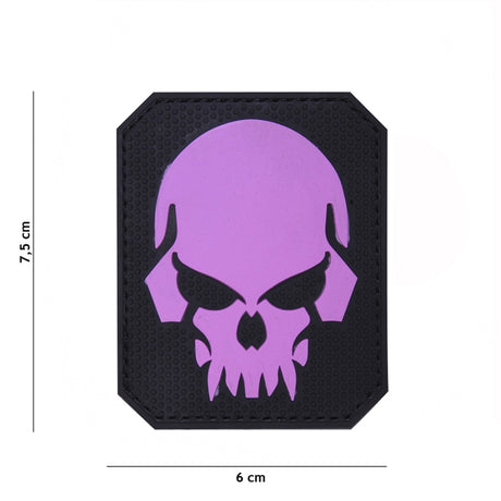 Klettabzeichen 3D skull large - pink