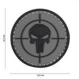 Klettabzeichen Punisher - grau