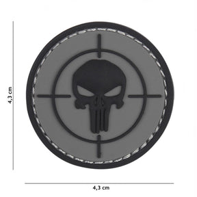 Klettabzeichen Punisher - grau