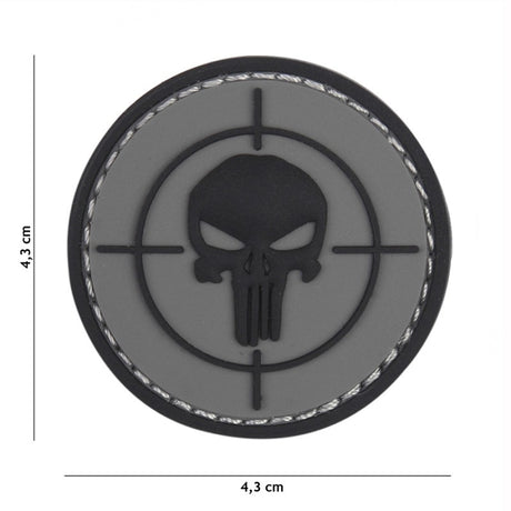 Klettabzeichen Punisher - grau