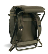 Angelrucksack mit Sitz oliv