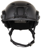 US Helm, FAST-Fallschirmjäger, schwarz, Rails, ABS-Kunststoff