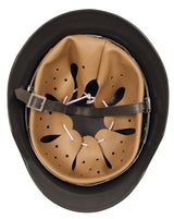 Stahlhelm WW II, oliv, mit Leder-Innenteil