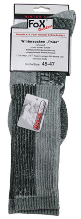 Wintersocken, "Polar", oliv-weiss