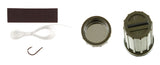 Wasserdichte Box, rund, oliv
