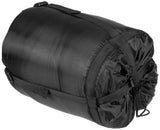 Mumienschlafsack, schwarz, 2-lagige Füllung