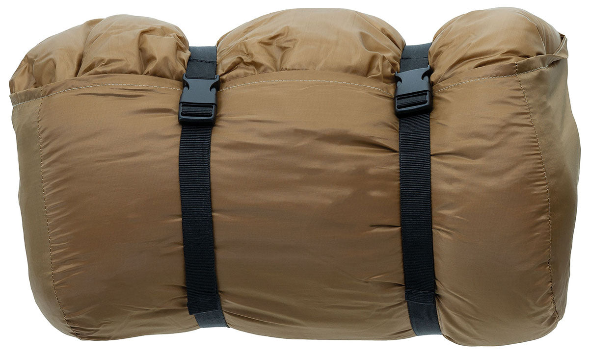 Israel. Pilotenschlafsack, coyote tan, 2-lagige Füllung