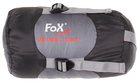 Schlafsack, "Ultralight", schwarz-grau