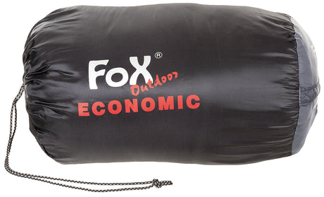 Mumienschlafsack, "Economic", schwarz-grau