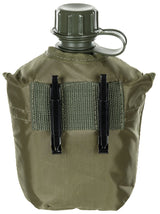 US Plastikfeldflasche, 1 l, Hülle, oliv, BPA-frei