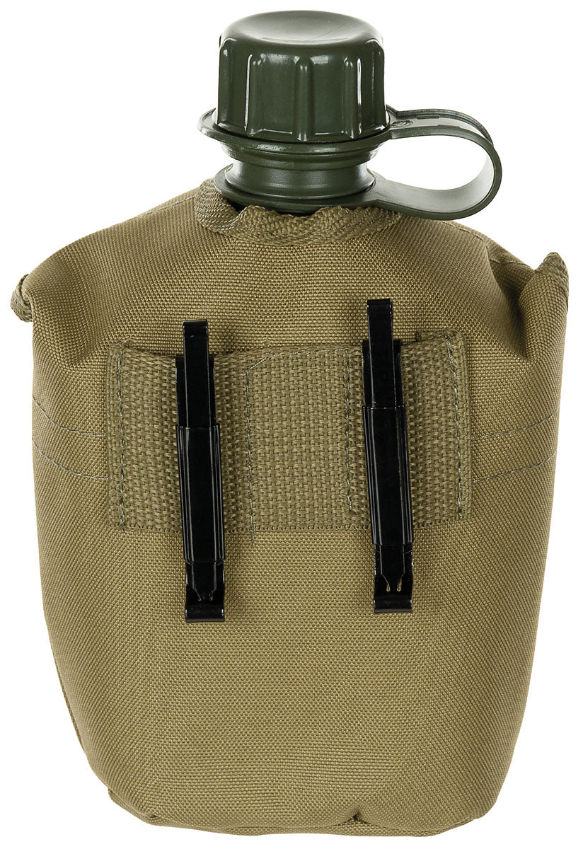 US Plastikfeldflasche, 1 l, Hülle, coyote tan, BPA-frei