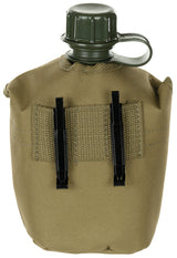 US Plastikfeldflasche, 1 l, Hülle, coyote tan, BPA-frei