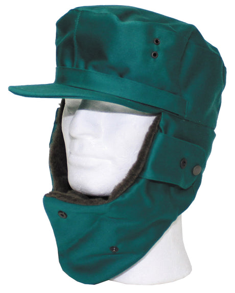 Österr. BH Wintermütze, grün, neuwertig