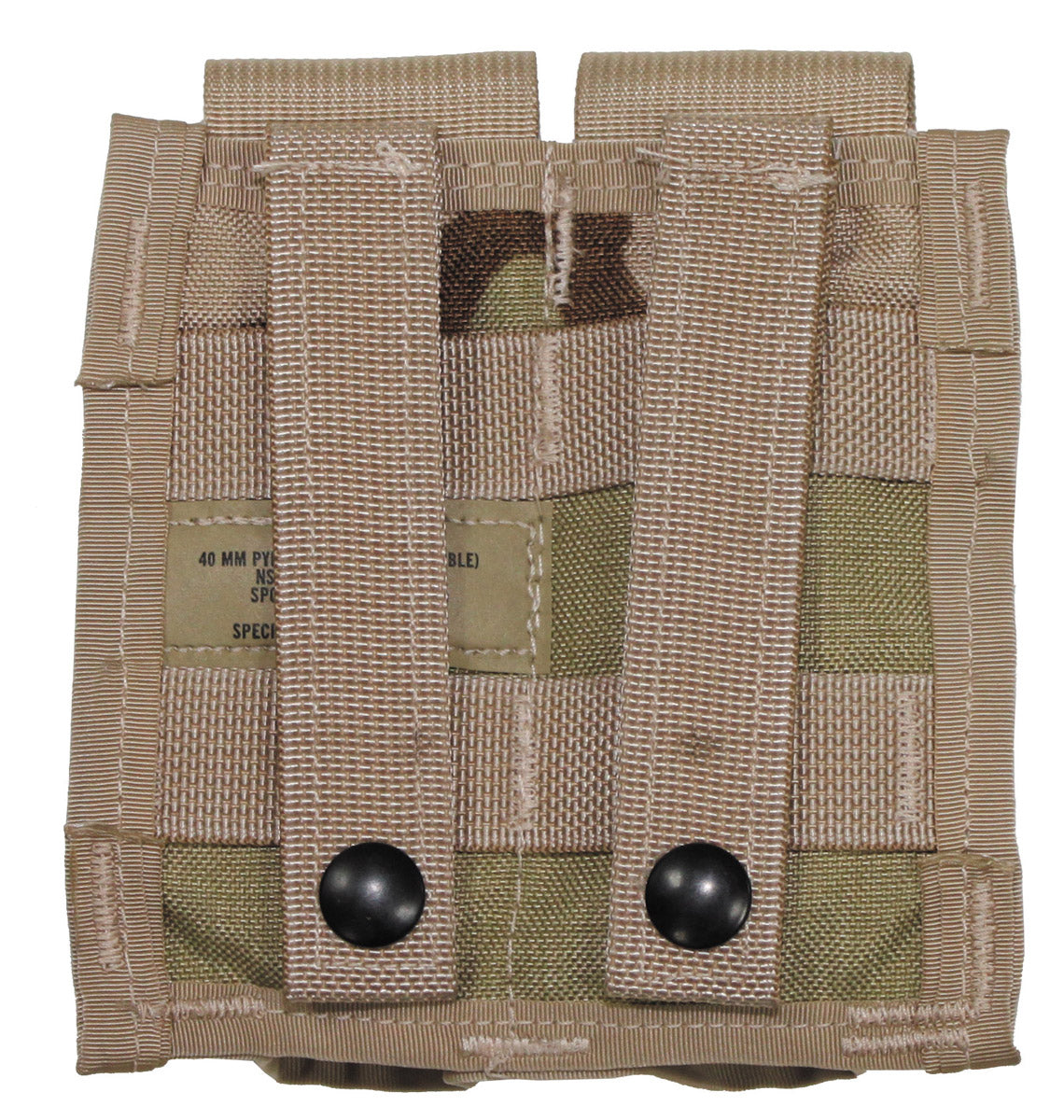 US Patronentasche, "MOLLE", doppel, 3 Fb.desert, neuw.