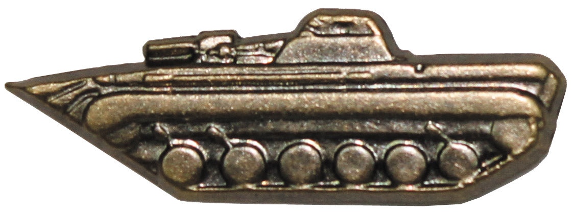CZ/SK Metallabzeichen, bronze, "Panzer", neuw.