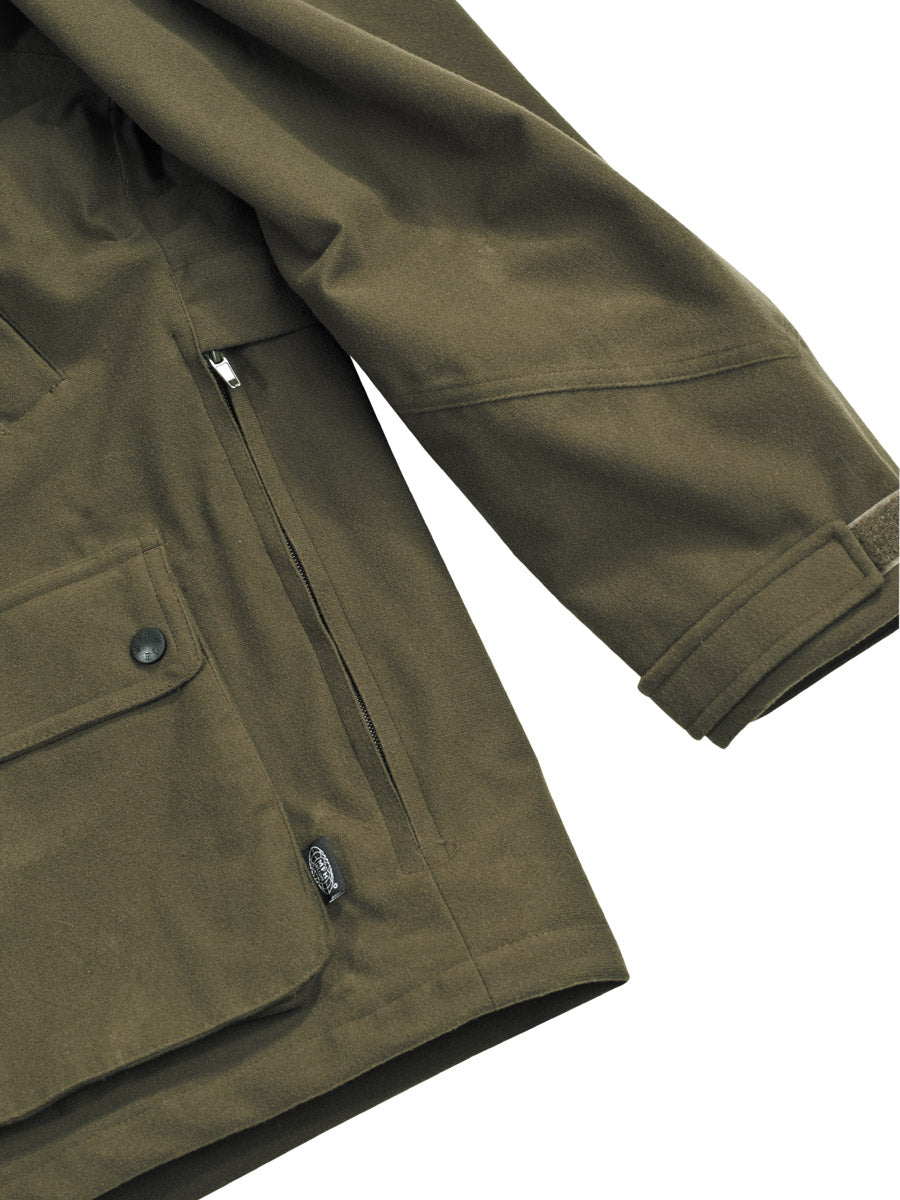 Outdoorjacke, Poly Tricot, oliv