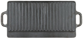 Grillplatte, Gusseisen, 2 Griffe, ca. 50 x 23 x 1,5 cm
