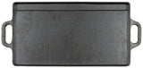 Grillplatte, Gusseisen, 2 Griffe, ca. 50 x 23 x 1,5 cm