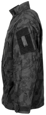 Bekleidung, Mantel, Jacke, Militärisch, Militärische Uniform, Tarnjacke, Kampfjacke, Camouflage, Armstulpen-Patch, Klettersch