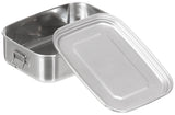 Lunchbox, Edelstahl, ca. 18 x 14 x 6,5 cm