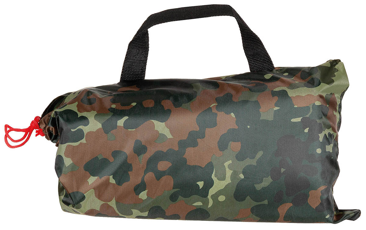 Mehrzweckplane, "Tarp", flecktarn, ca. 500 x 600 cm