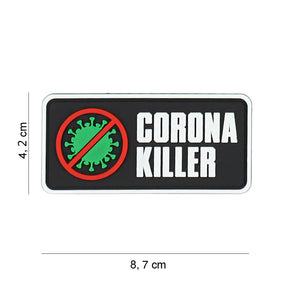 Klettabzeichen Corona Killer - mehrfarbig