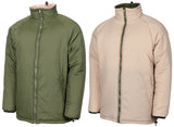 Brit. Thermojacke, wendbar, oliv/khaki, grosse Grössen
