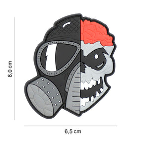 Klettabzeichen Skull With Gasmask