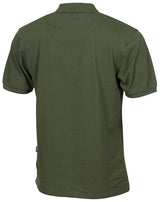 Poloshirt, oliv, mit Knopfleiste