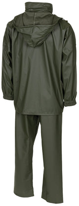 Bekleidung, Mantel, Jacke, Regenmantel, Regenjacke, Kapuze, wasserdicht, Olive, Kombi-Set, Regenschutz, Regenjacke, Hoodie, S