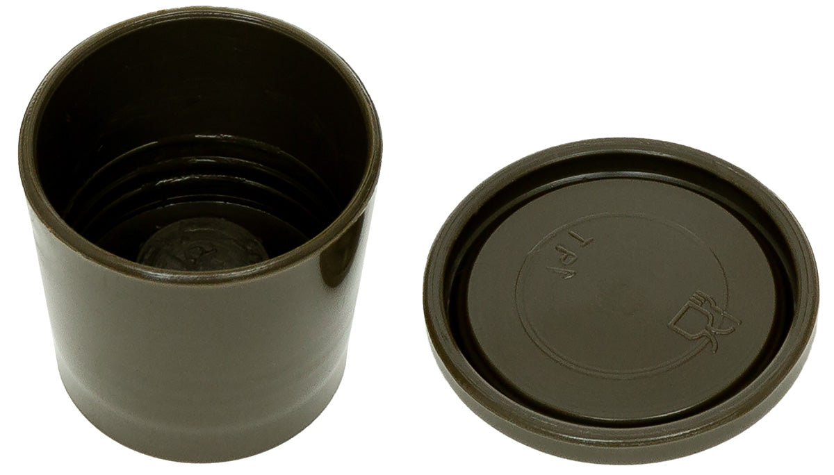 Taktischer Becher, Militärbecher, Brauner Becher, Isolierter Becher, Deckel mit Verschluss, Kaffee-Deckel, Kaffeebecher Decke