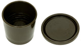 Taktischer Becher, Militärbecher, Brauner Becher, Isolierter Becher, Deckel mit Verschluss, Kaffee-Deckel, Kaffeebecher Decke