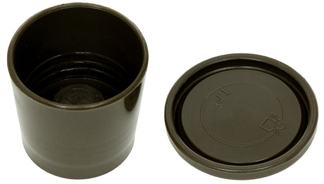 Taktischer Becher, Militärbecher, Brauner Becher, Isolierter Becher, Deckel mit Verschluss, Kaffee-Deckel, Kaffeebecher Decke