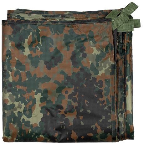 Mehrzweckplane, "Tarp Extrem", flecktarn, ca. 300 x 300 cm