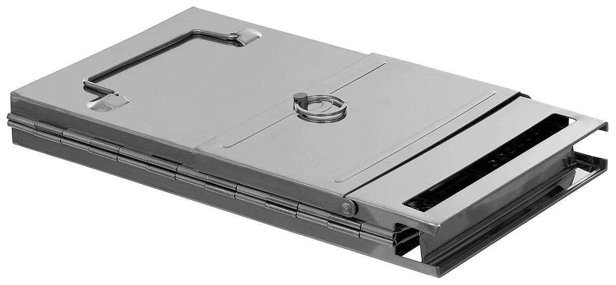 Computerausrüstung, Elektronik, Hardware, Kartenleser, Klappverschluss, Metallgehäuse, Ausweisfach, Scharnier, Floppy-Laufwer