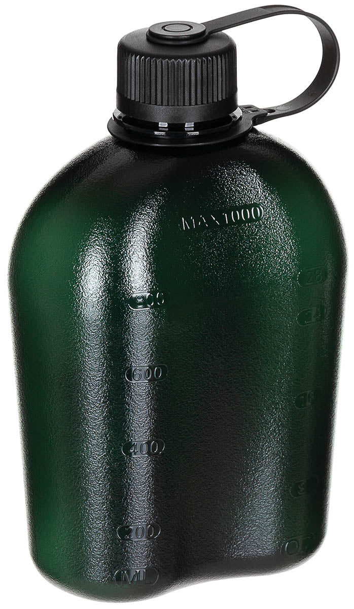 US Feldflasche, GEN II, 1 l, oliv-transparent, BPA-frei