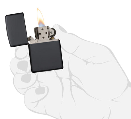 Zippo Feuerzeug - Black Matte (schwarz matt)