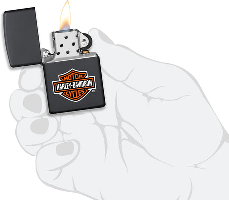 Zippo Feuerzeug - Harley-Davidson® (schwarz matt)