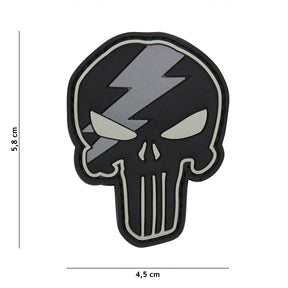 Klettabzeichen Punisher Thunder - grau